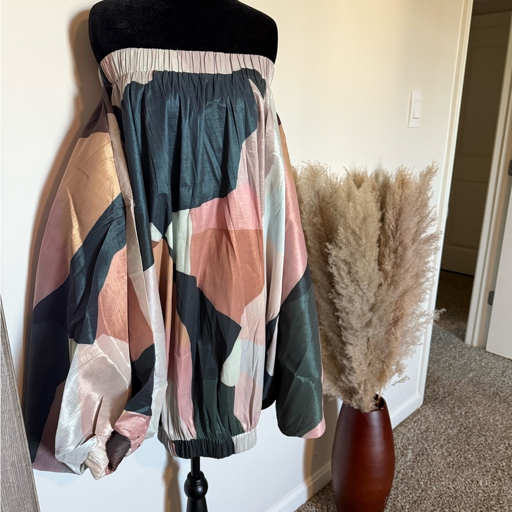 Elegant Multicolor Women's Bubble Dress